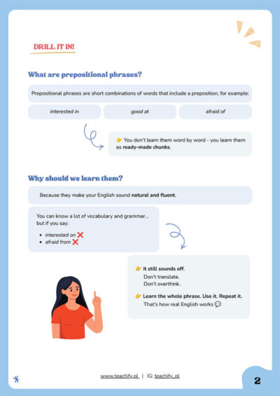 LEKCJA_A2_DRILL IT IN Prepositional phrases-2 LEKCJA_A2_DRILL IT IN Prepositional phrases-2