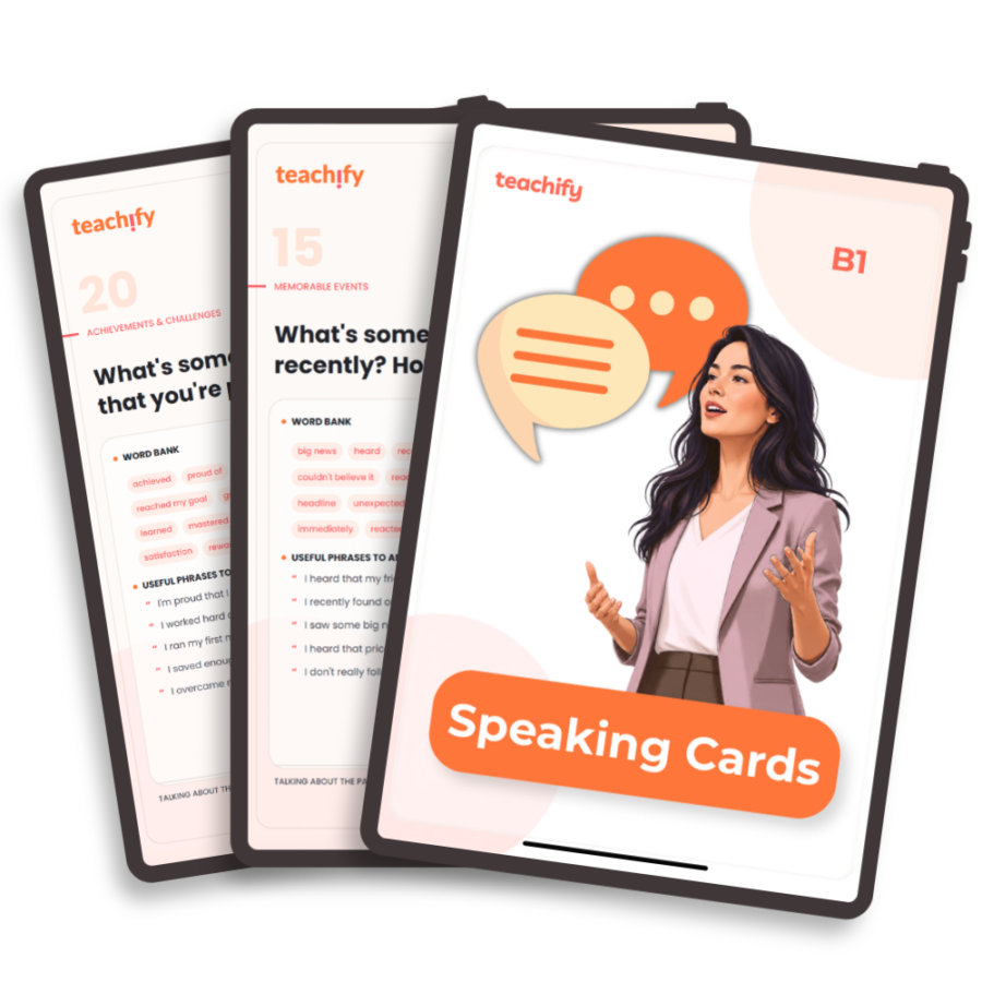 Speaking Cards – Talking About the Past – B1