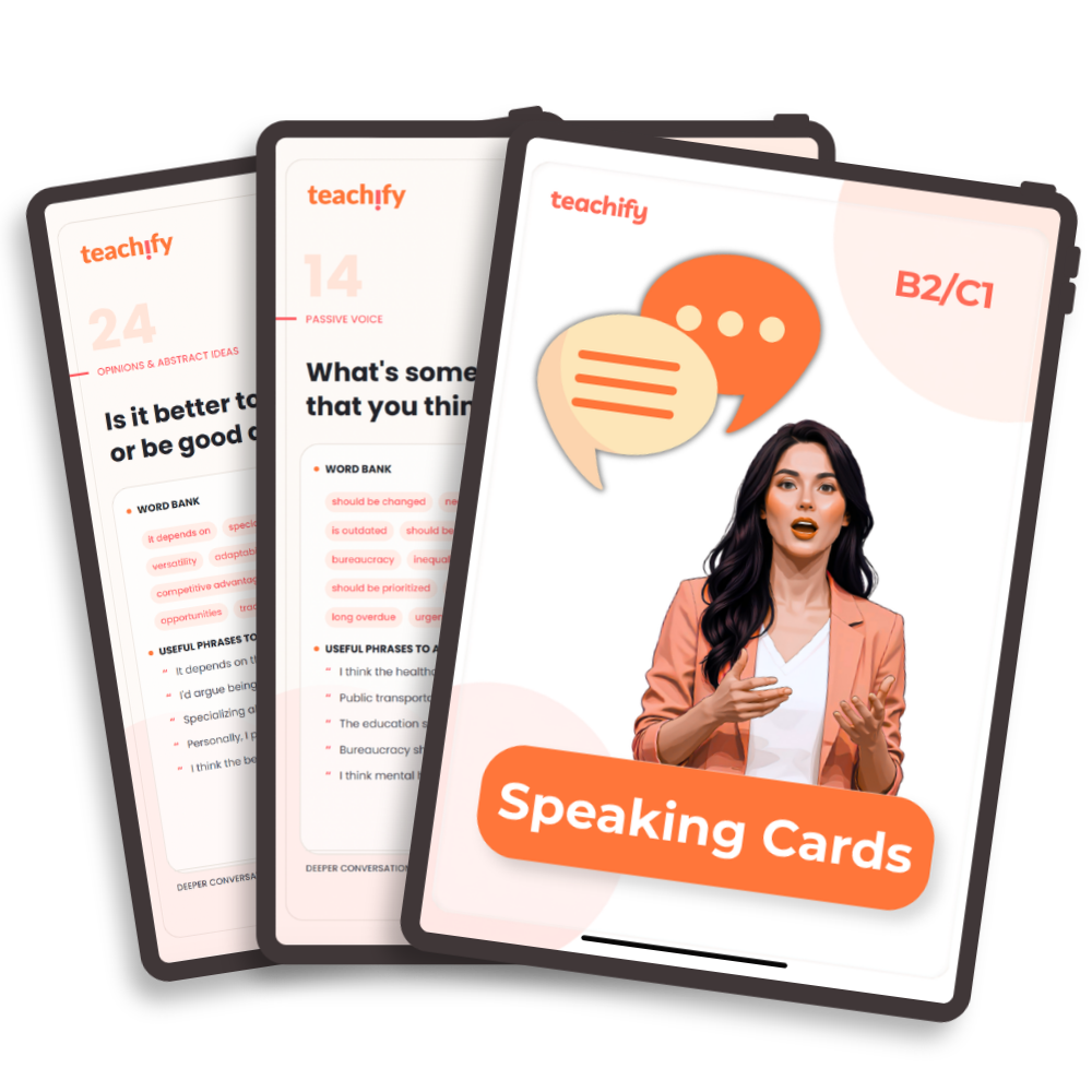 Speaking Cards – Deeper Conversations – B2/C1