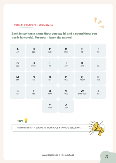 Alphabet and numbers - P1 Alphabet and numbers - P1