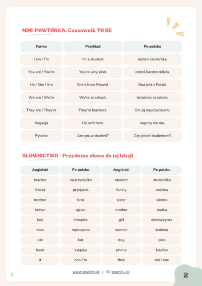 Personal pronouns - P1