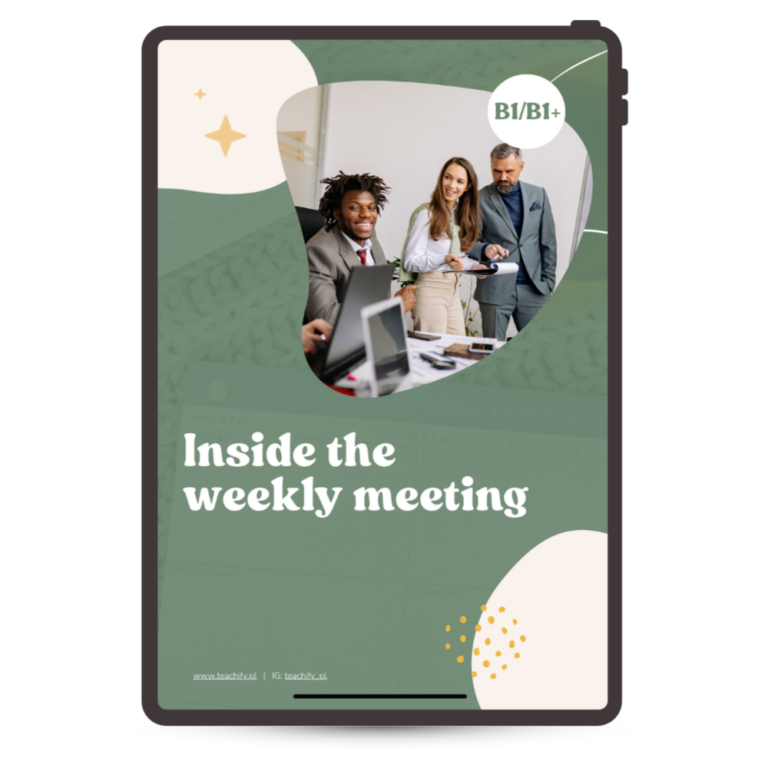 Inside the weekly meeting